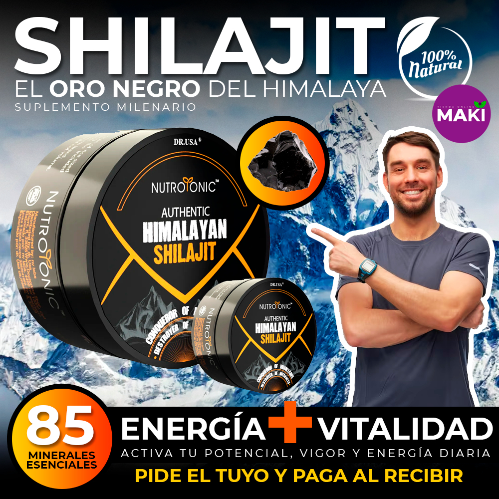 SHILAJIT ORIGINAL HIMALAYA SUMPLEMENTO SHILAFORCE™ ⭐️⭐️⭐️⭐️⭐️