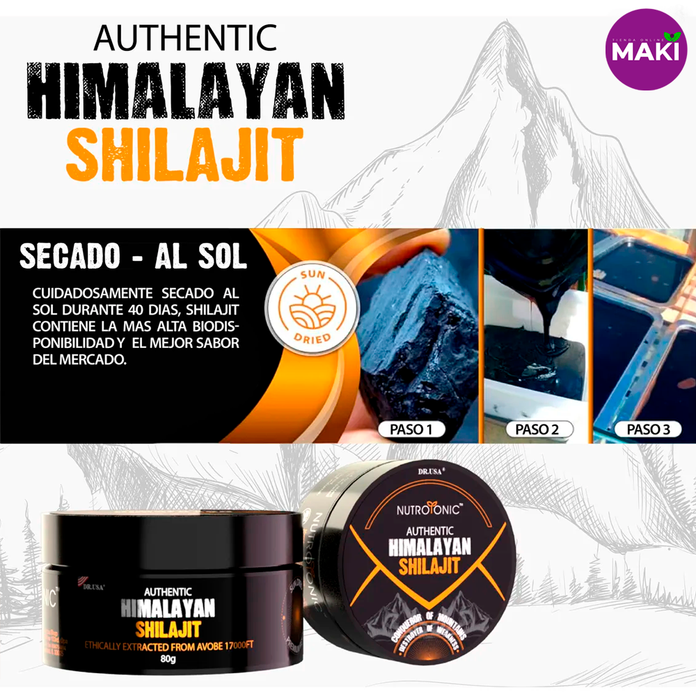 SHILAJIT ORIGINAL HIMALAYA SUMPLEMENTO SHILAFORCE™ ⭐️⭐️⭐️⭐️⭐️
